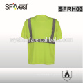 T-shirt ASTM F1506 résistant aux flammes avec une bande réfléchissante FR à haute visibilité, vêtements ignifugés EN ISO 20471 CLASSE 2